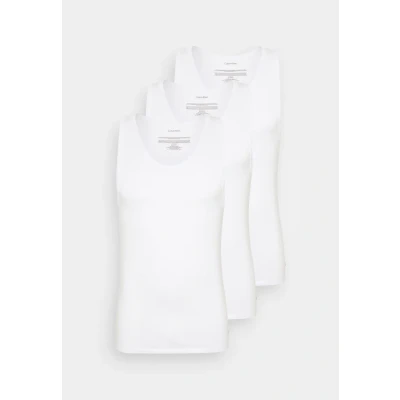 Abbildung von Calvin Klein Herren 3er Pack Tank Tops mit Rundhalsausschnitt, Weiß (White, White, White), L
