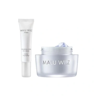 Abbildung von Malu Wilz Bundle Hyaluronic Active + Cream Soft 50ml Eye 15ml I Erfrischende Skincare Gesichtspflege Creme &amp; Augenpflege Serum mit Hyaluron