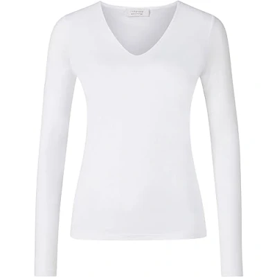 Abbildung von Rich &amp; Royal Longsleeve MIT V NECK Langarmshirt, Damen, Größe: 38, White