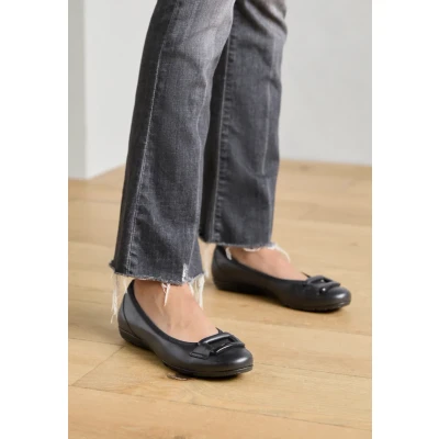Abbildung von Gabor Damen Klassische Ballerinas, Frauen Flats,Ballett Schuhe,Ballet Flats,flach,Ausgehschuhe,Abendschuhe,Slip ons,Pumps,schwarz,39 EU / 6 UK
