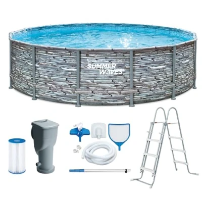 Abbildung von SummerWaves Framepool &quot;Elite Frame&quot;, (Set, 7 tlg.), ØxH: 427x107 cm