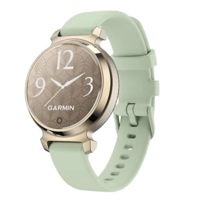 Abbildung von GIOPUEY Armband Kompatibel mit Garmin Lily 2, Weiches Silikon [Verschleißfest] [Atmungsaktiv] Ersatzarmband Matcha Green