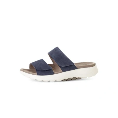 Abbildung von Gabor Pantolette flach, Damen, Größe: 38, Blau Schuhe