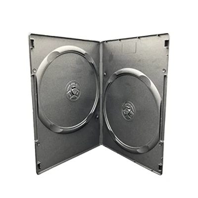 Abbildung von Dragon Trading® DVD /CD/Blu Ray Hüllen (Doppelrücken, 7 mm), Schwarz, 50 Stück