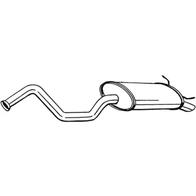 Abbildung von BOSAL 278 769 Endschalldämpfer RENAULT: LAGUNA 1, 1 Grandtour
