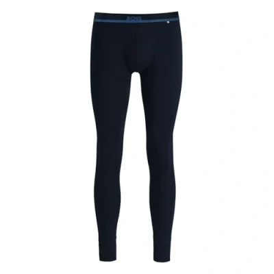 Abbildung von BOSS LONG JOHN Solid Unterhose lang, Herren, Größe: Large, Dark blue
