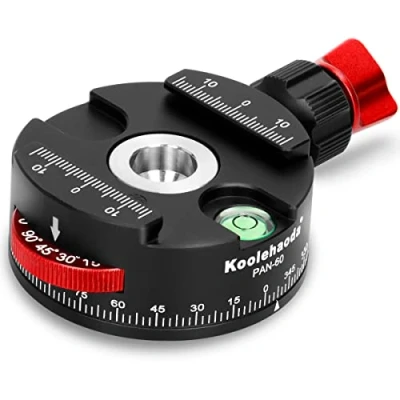Abbildung von Koolehaoda Panorama Stativkopf 360º Ganzmetall mit Indexierrotator kompatibel zum Arca Swiss Schnellwechselplatte