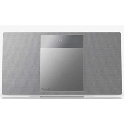 Abbildung von Panasonic SC HC410 Micro Kette (40 Watt, Space Tune by Technics, Bluetooth, Dual USB, FM Radio, AUX 3,5 mm, Wandmontage möglich) Silber