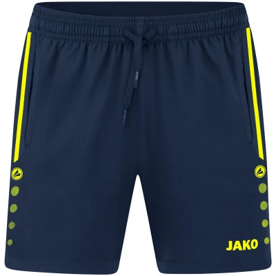 Abbildung von JAKO Allround Unisex kurze Sporthose für Kinder, Größe: 164, Marine neongelb