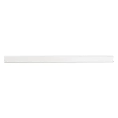 Abbildung von DONAU Universal Klemmschienen / 10 Stück/Klemmschiene DIN A4/ 10mm für circa 100 Blatt/Klemmleiste Sichtschutzstreifen/Befestigungs clips/PVC Kunststoff/Weiße