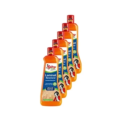Abbildung von Poliboy Laminat Renovierer Sofort Versiegelung lang anhaltenden Glanz und Schutz Bodenreinigung 5er Pack 5x500ml (2,5 Liter) Made in Germany