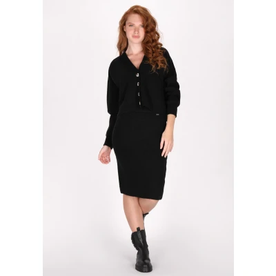 Abbildung von Strickjacke SCHMUDDELWEDDA XL/XXL / Schwarz 52% Acrylic 25% Polyesteramide 23% Polyester