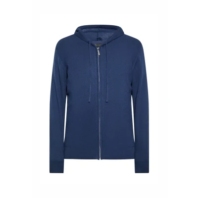 Abbildung von Dreimaster Strickjacke Männer Marine