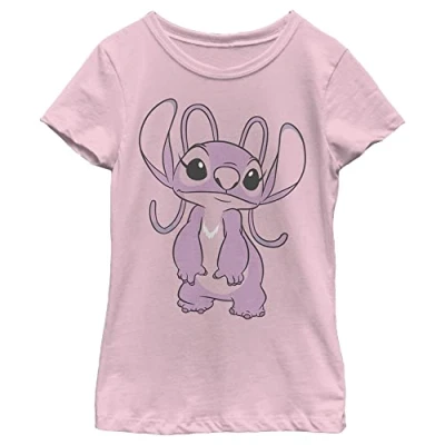 Abbildung von Disney Classics Lilo &amp; Stitch Big Angel Kids Crew neck Pink 104