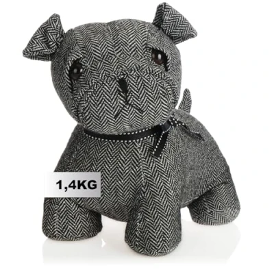 Abbildung von com four® Türstopper Schwerer Türhalter süßes Hundedesign Funktionelles Wohnaccessoire Stopper für Fenster und Türen optimal bei Durchzug (Hund Charly)