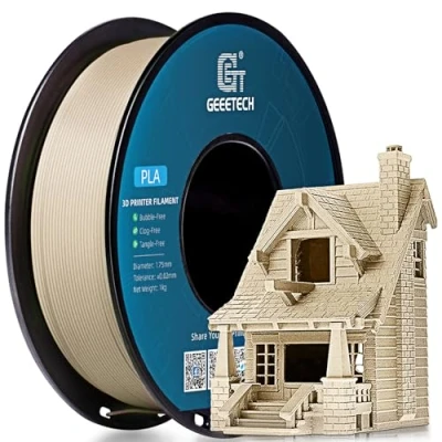 Abbildung von GEEETECH PLA Holz Filament, Schwarz Walnuss,1,75mm,1kg