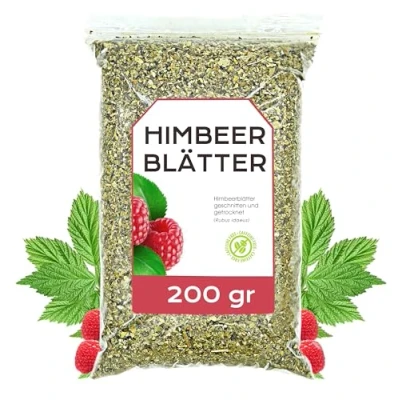 Abbildung von Himbeerblättertee 200 gr Schwangerschaft Himbeerblätter Getrocknet Beutel Kräutertee Lose