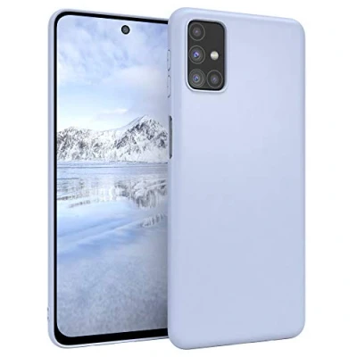 Abbildung von EAZY CASE Handyhülle Silikon mit Kameraschutz kompatibel Samsung Galaxy M31s in Himmelblau Blau, Ultra dünn, Slimcover, Silikonhülle, Hülle, Softcase, Backcover