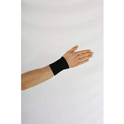 Abbildung von Antar AT53021 Nylon Handgelenkbandage, schwarz, 20 g