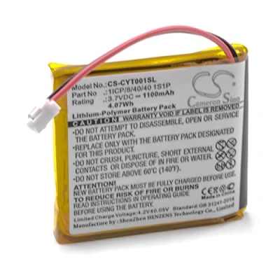 Abbildung von vhbw Akku kompatibel mit Coyote Plus S GPS Navigation Navi (1100mAh, 3,7V, Li Polymer)