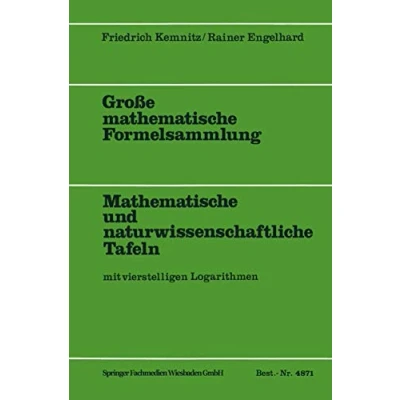Abbildung von Große Mathematische Formelsammlung: und naturwissenschaftliche Tafeln