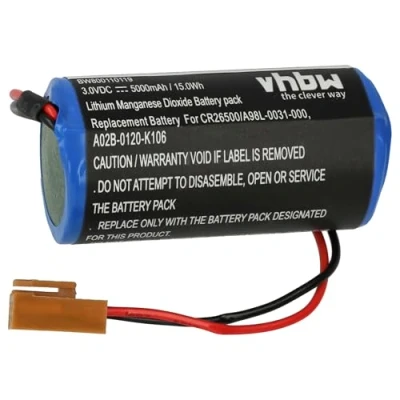 Abbildung von vhbw Li Ion Akku 5000mAh (3V) kompatibel mit Bedienfeld GE Fanuc CNC 16i, 18i Ersatz für BR CCF1TH, A02B 0120 K106, BR26500, A98L00310007, u.a..