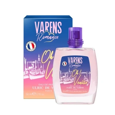 Abbildung von ULRIC de Varens Romance Oh! Venedig Eau Parfum Gourmand, weiße Blumen, Vanille Damenduft Zerstäuber Made in France 50 ml