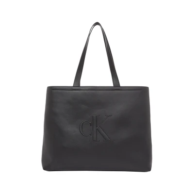 Abbildung von Calvin Klein Jeans Sculpted SLIM TOTE Shopping Bag, Damen, Größe: One Size, Black