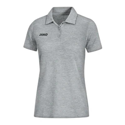 Abbildung von JAKO BASE Poloshirt, Damen, Größe: 36, Grauschwarz