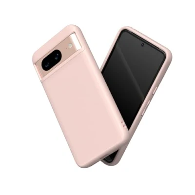 Abbildung von RhinoShield Case kompatibel mit [Pixel 8] SolidSuit Stoßdämpfende &amp; schlanke Schutzhülle Premium Finish 3.5 Meter Fallschutz Samtrosa