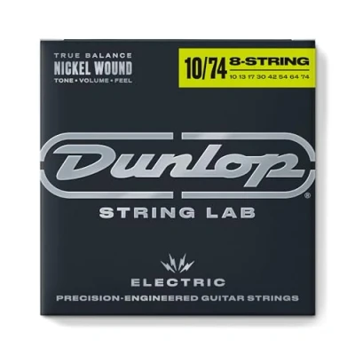 Abbildung von Jim Dunlop DEN1074 8/Str Saiten für E Bass, Nickel/Stahl, 8 teiliger Saitensatz