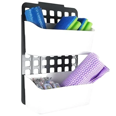 Abbildung von Vilde Korbregal Regal Küchenregal Badezimmerregal Korb Aufbewahrung Box Küchen Organizer zum Aufhängen an der Tür, 25x11x36 cm