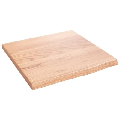 Abbildung von vidaXL Schneidebrett Waschtischplatte Hellbraun 40x40x2 cm Massivholz Behandelt, Eichenholz