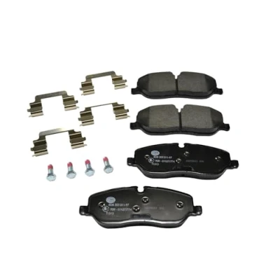 Abbildung von HELLA 8DB 355 011 971 Bremsbelagsatz für Verschleißwarnanzeiger vorbereitet mit Bremssattelschrauben Zubehör LAND ROVER: Range Rover Sport