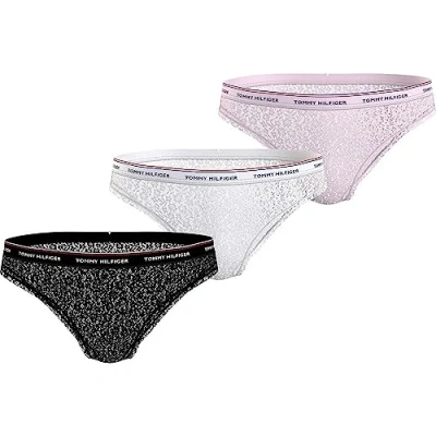 Abbildung von Tommy Hilfiger Premium Essentials 3 PACK Slip, Damen, Größe: Small, Black/white/light pink