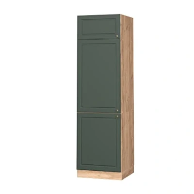 Abbildung von Vicco Kühlumbauschrank Fame Line, Grün Gold Landhaus/Goldkraft Eiche, 60 cm