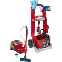 Abbildung von Klein Kinder Putzwagen Vileda Besenwagen mit Staubsauger, Spielstaubsauger, Made in Germany
