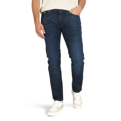 Abbildung von Pierre Cardin Herren Lyon Tapered Futureflex Strech Denim Jeans, Dark Blue Used Buffies