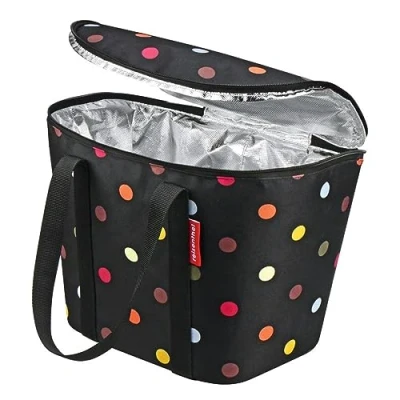 Abbildung von KlickFix Fahrradkorb Thermo Tasche für Lenkerkorb dots,34x26x25 cm