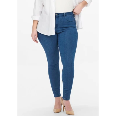 Abbildung von ONLY Carmakoma Carthunder PUSH UP Jeans Skinny Fit, Damen, Größe: 50, Medium blue denim