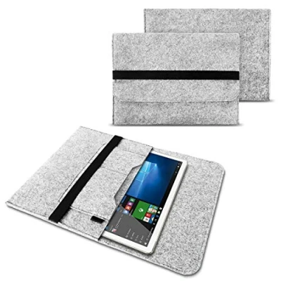Abbildung von NAUC Sleeve Hülle kompatibel für Wortmann Terra Pad 1162 Tablet 11.6 Zoll Laptop Filz Case Laptoptasche Schutztasche, Farben:Hell Grau