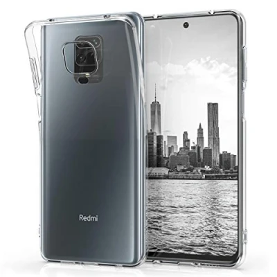 Abbildung von kwmobile Hülle kompatibel mit Xiaomi Redmi Note 9S / 9 Pro Max Silikon Handyhülle Transparent Handy Case in