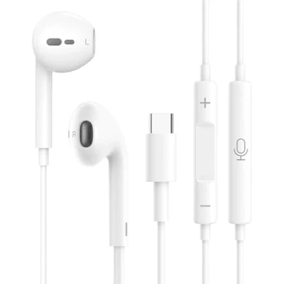Abbildung von USB C Kopfhörer mit Kabel für iPhone 16,HiFi Stereo In Ear Noise Isolating,Kabelgebunden Mikrofon und Lautstärkeregler,Kompatibel 16/15/Plus/Pro Max,Galaxy S24/S23/Ultra