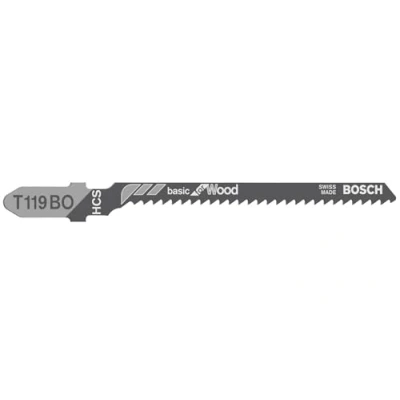Abbildung von Bosch Zubehör 2608637788 Stiksavsklinge T 119 BO Basic für Holz 3 stk