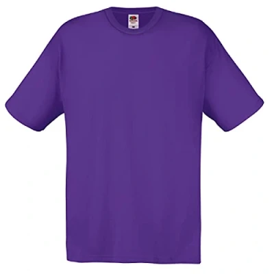 Abbildung von Fruit of the Loom Herren T Shirt Original 61 082 0 Purple M