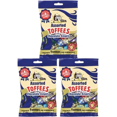 Abbildung von Walkers Assorted Toffees und Schokoladen Eclairs 3 x 150 gm