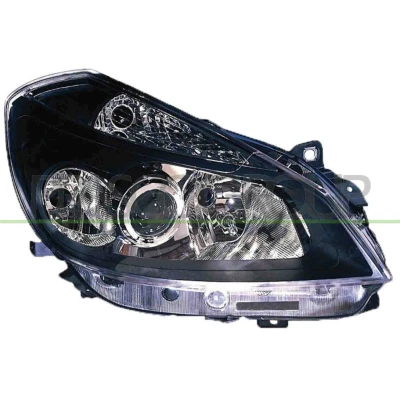 Abbildung von PRASCO RN3254913 Scheinwerfer rechts H7/H1/H7 glasklar mit Kurvenlicht für Rechtsverkehr Elektromotor ohne Stellmotor LWR RENAULT: CLIO 3
