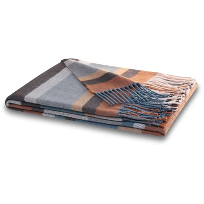 Abbildung von Biederlack Plaid &quot;Harmony&quot;, im modernen Karo Look, mit Fransen