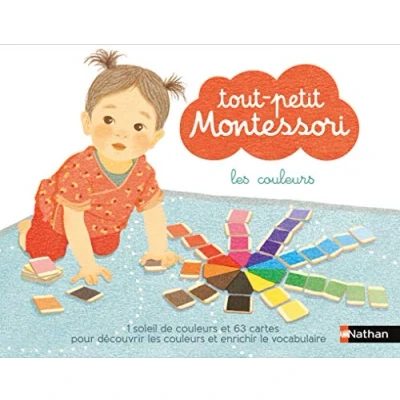 Abbildung von Coffret tout petit Montessori Les couleurs: Contient : 63 cartes, 1 soleil de couleurs, livret parent