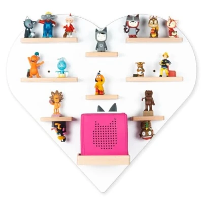 Abbildung von VCM Wandregal Regal Holz Herz Kinder Toniebox Tonies Figuren, 1 tlg.